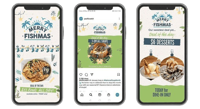 Pacific Catch — Merry Fishmas campaign