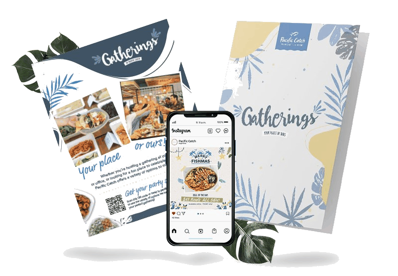 Pacific Catch print collateral
